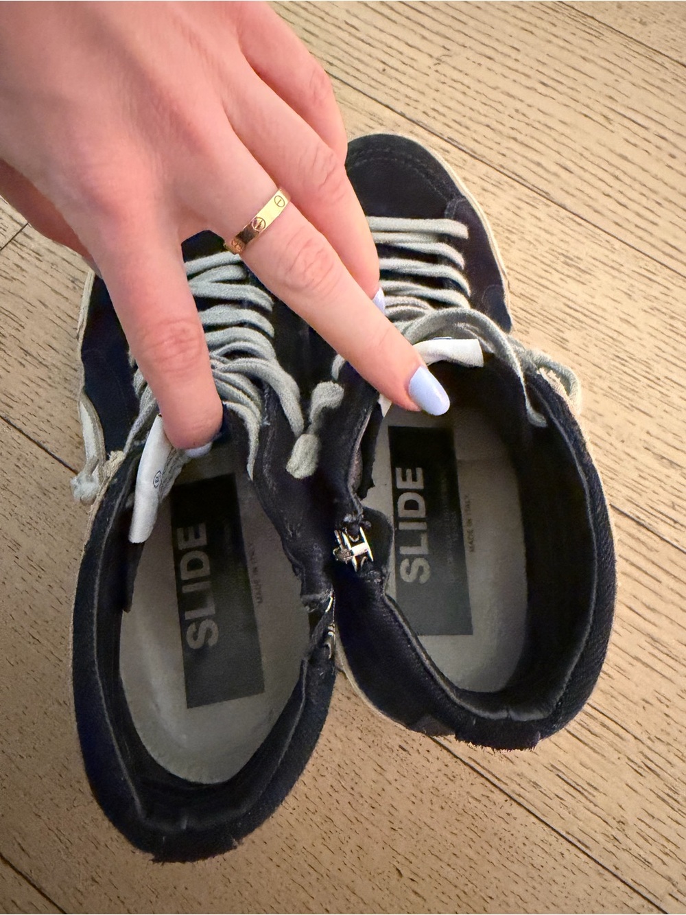 Golden Goose Black Slide Sneakers - Picture 5 of 6